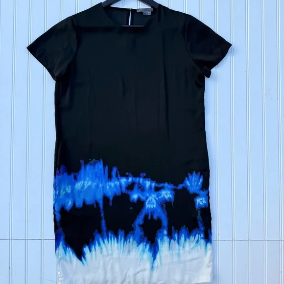 Vince Black Dress with Blue Accents - Picture 2 of 7